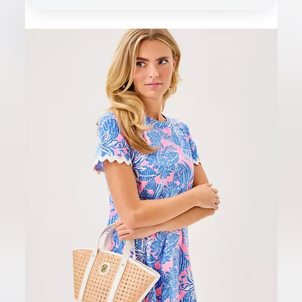 Lilly Pulitzer Pink and Blue Floral Dress